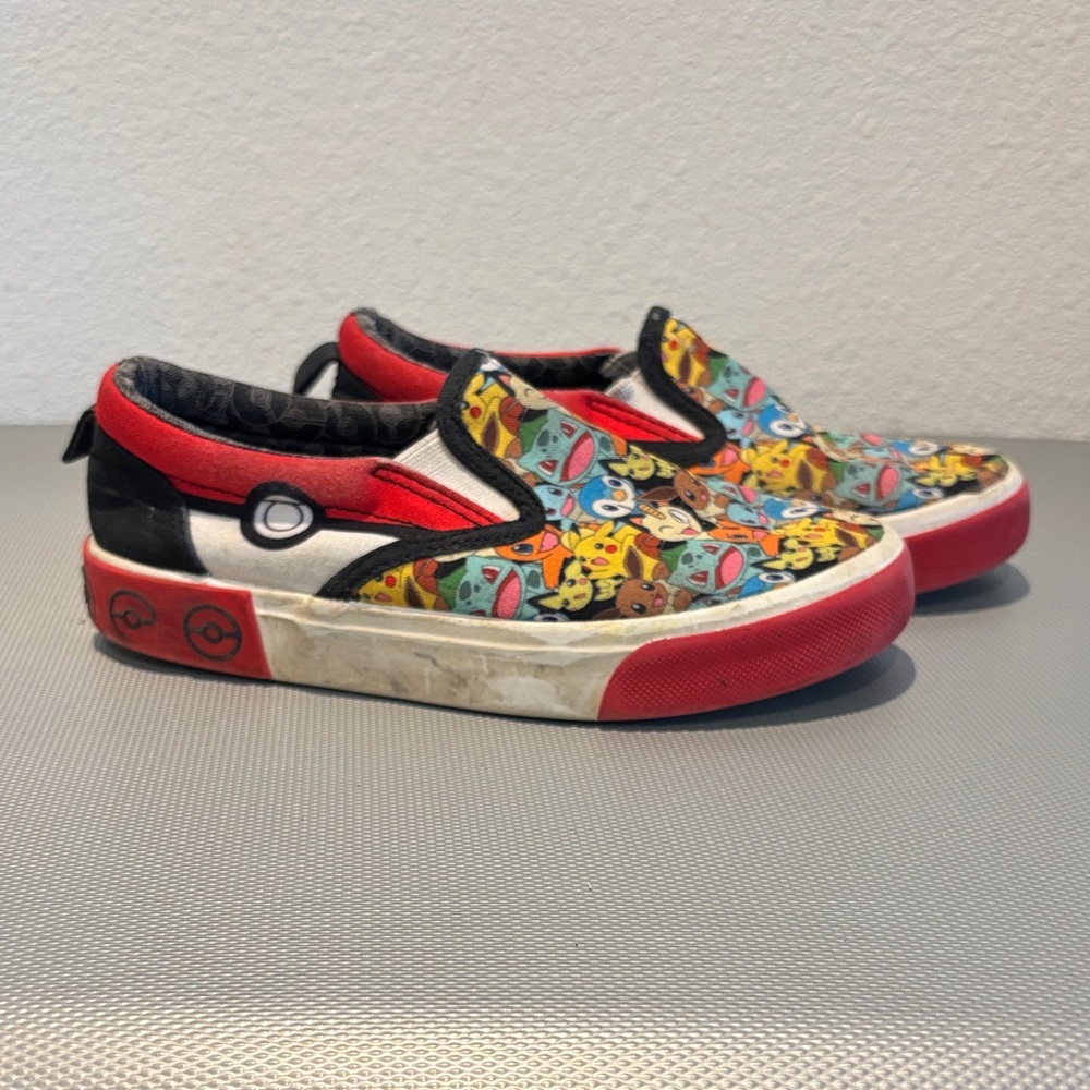 Colorful Character Kids Slip-On Sneakers